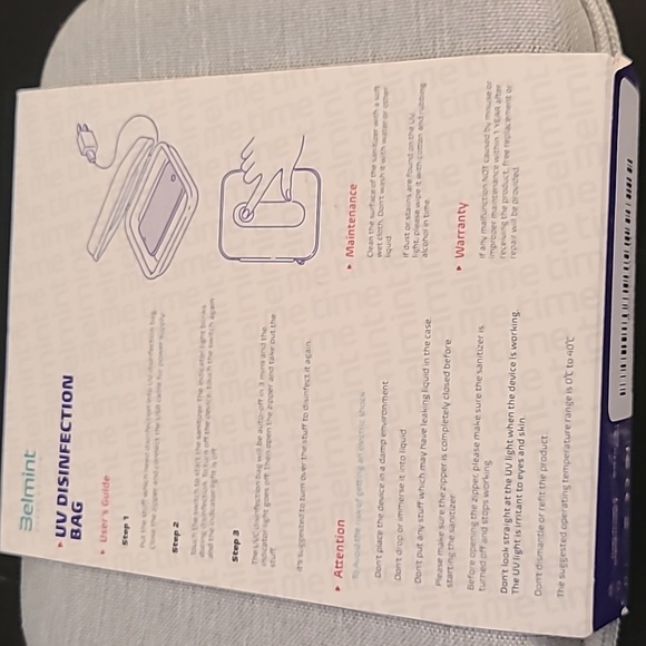 Belmont uv disinfectant bag - Picture 2 of 7